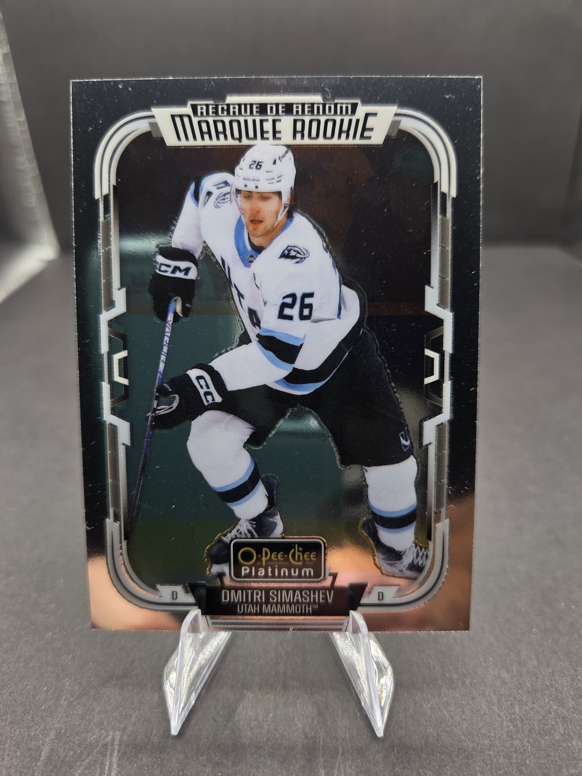 2025-26 O-Pee-Chee Platinum – Marquee Rookie Dmitri Simashev #285 – Mammoth