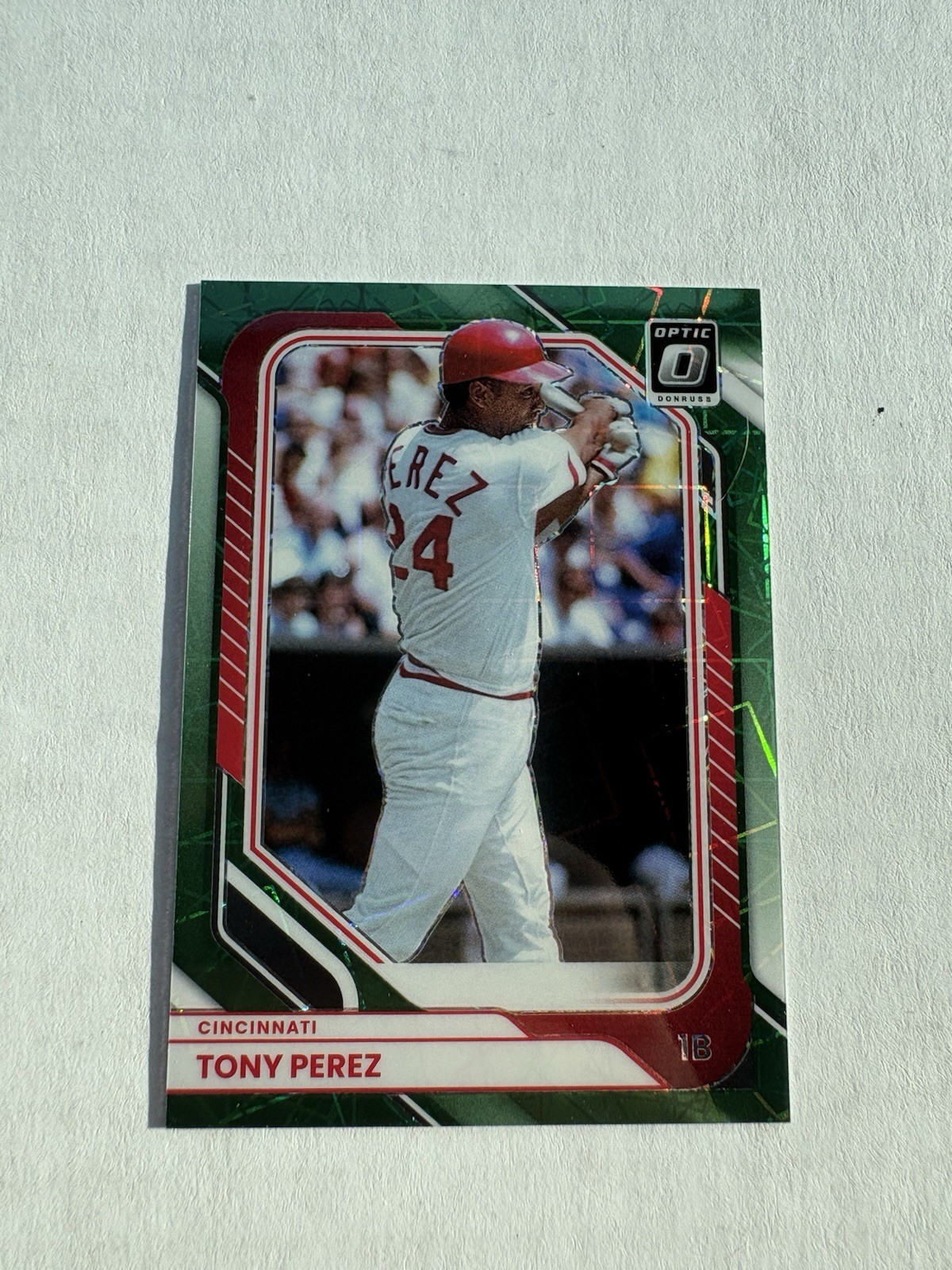 2026 Donruss Baseball Tony Perez Optic Green Velocity /149