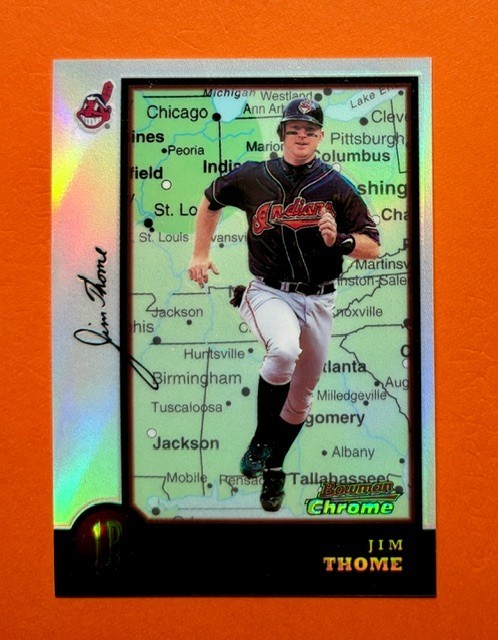 1998 Bowman Chrome Jim Thome International Refractor Parallel – Rare Stud Legend