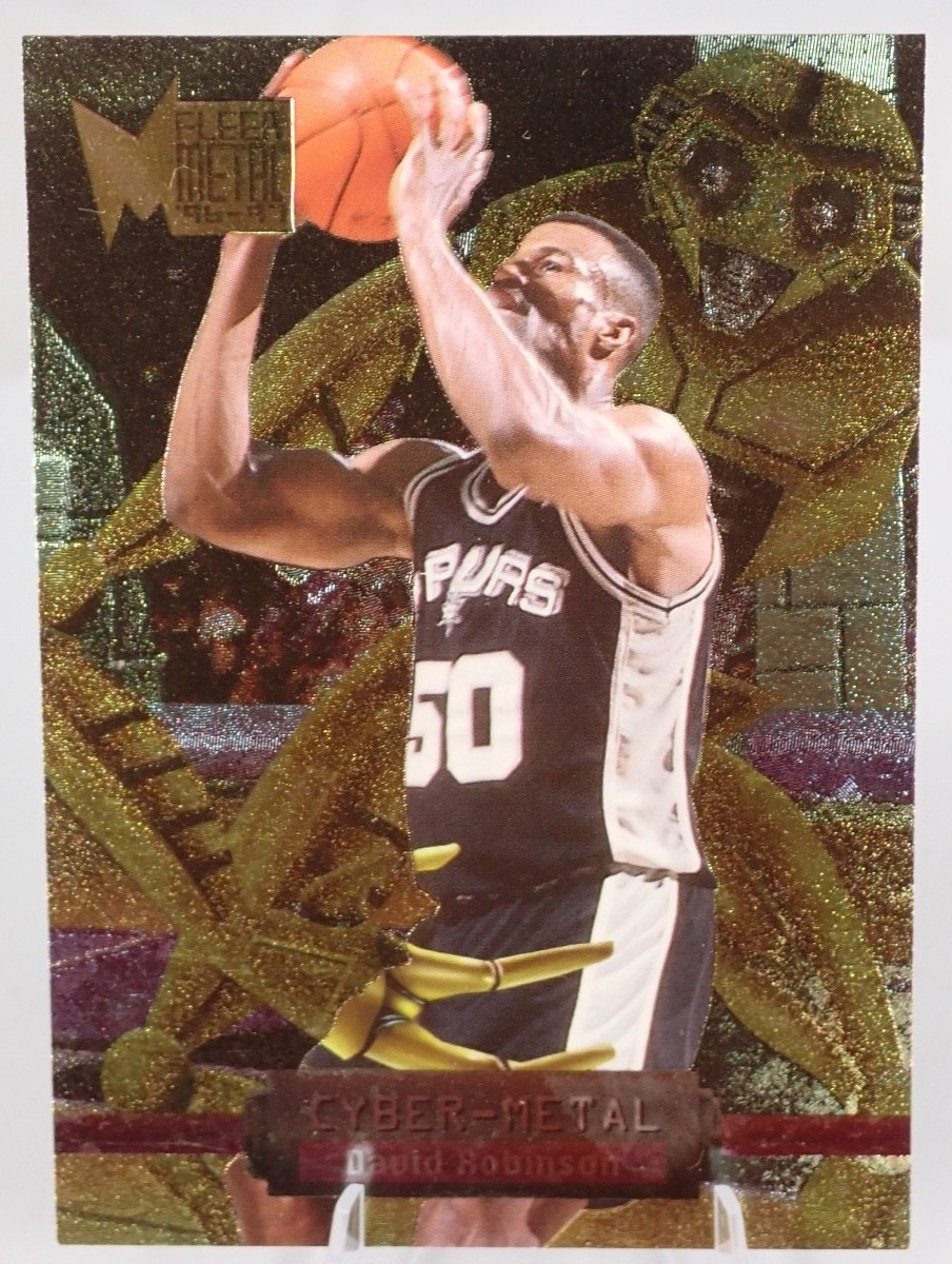 1996-97 Fleer Metal Cyber-Metal David Robinson #16 Spurs NM Insert Card