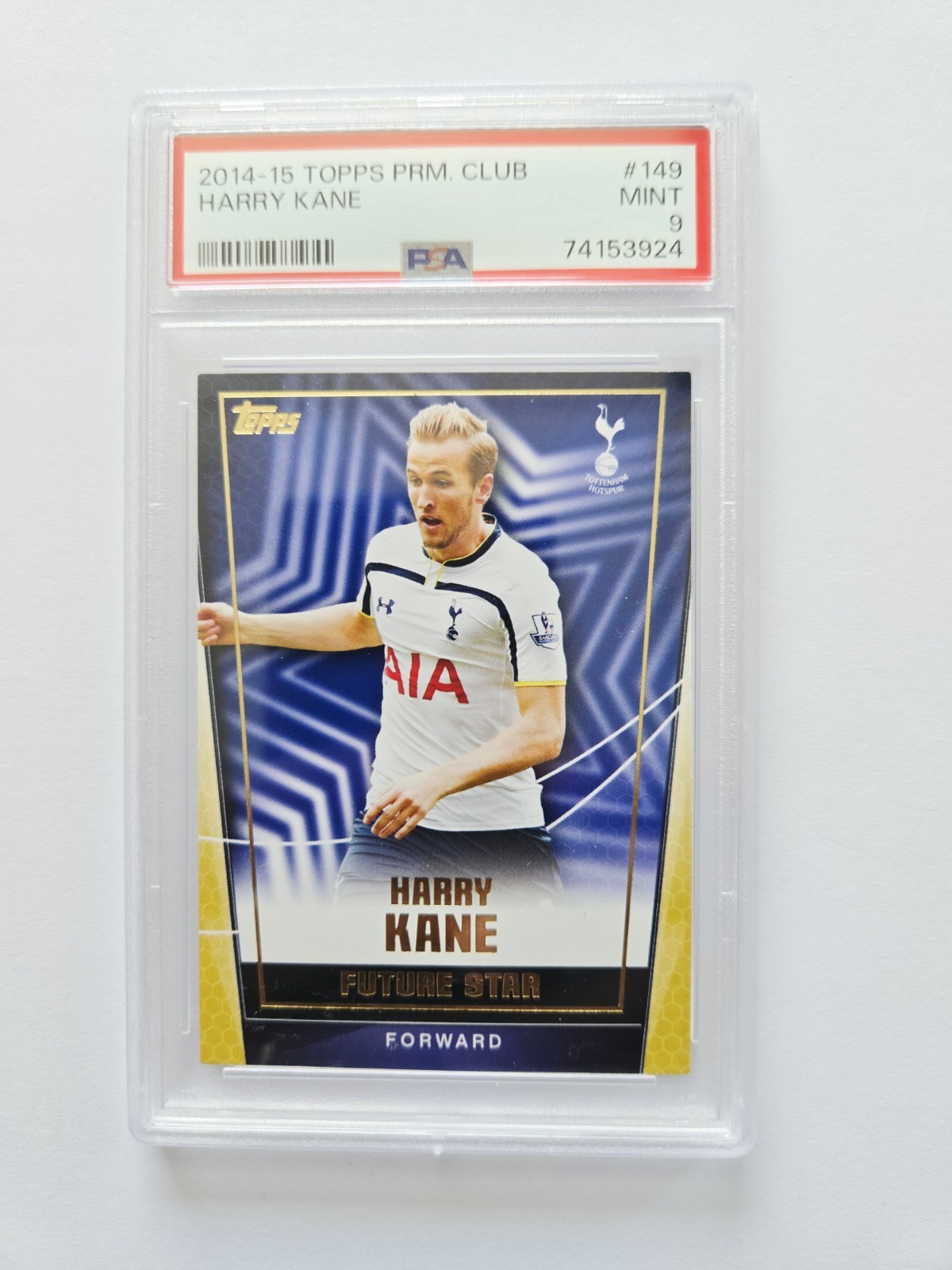 2014-15 Topps Premier Club #149 Harry Kane Rookie Card PSA 9