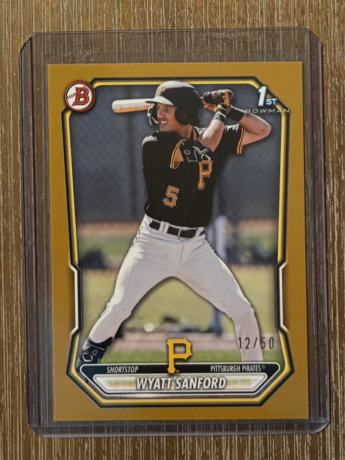 2026 Bowman Wyatt Sanford Gold Border /50 Rookie Card RC 1st
