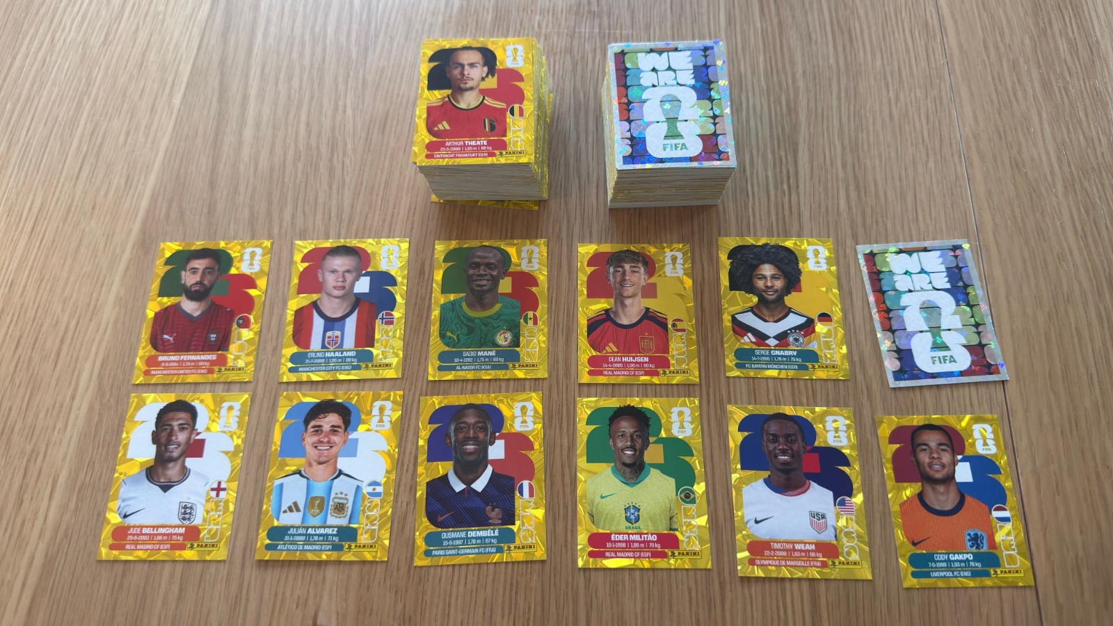 2026 Panini FIFA World Cup Sticker Gold Crumple Online Exclusive Sticker Singles