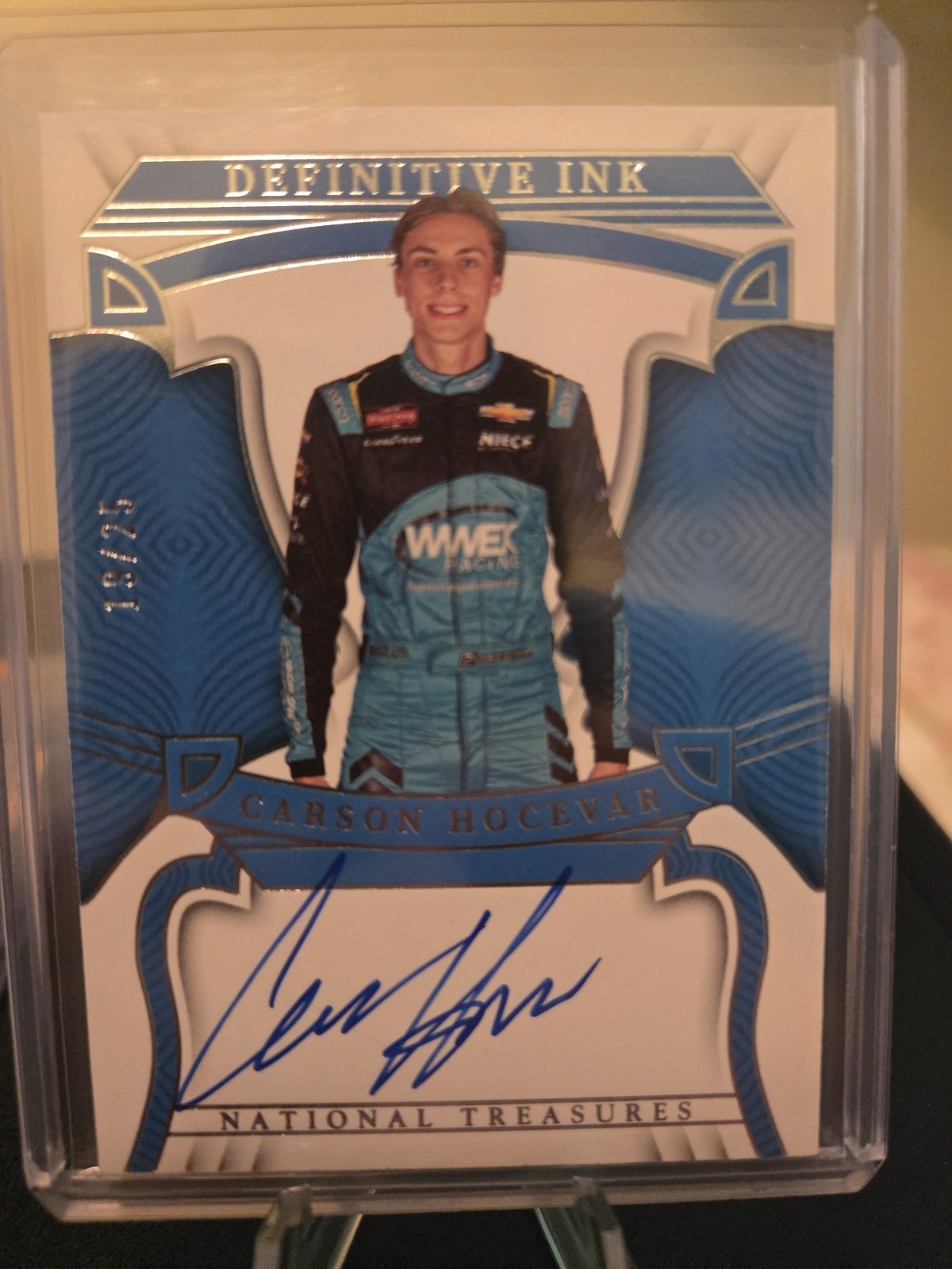 2023 National Treasures Carson Hocevar Definitive Ink SSP /25