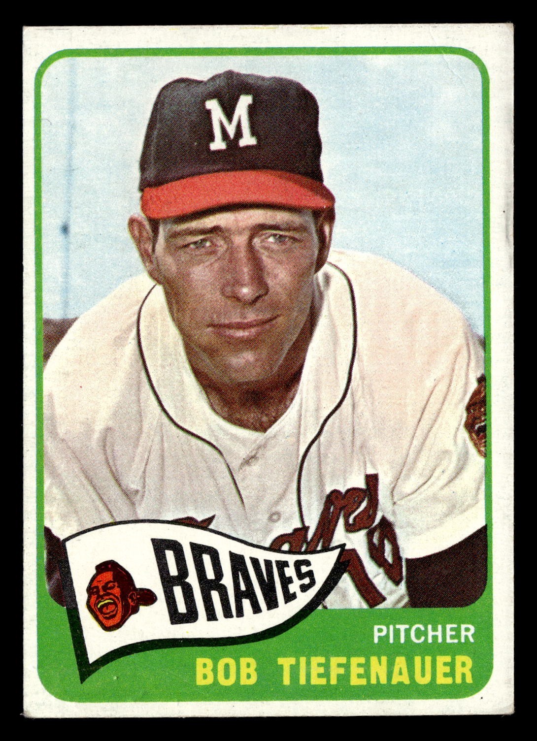 1965 Topps BOB TIEFENAUER #23 GD Milwaukee Braves