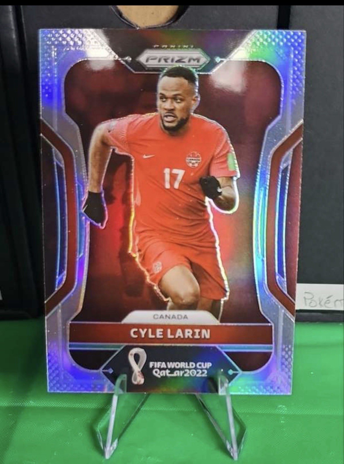 Cyle Larin 2022 Panini Prizm FIFA World Cup Rookie #47 Silver Holo SP