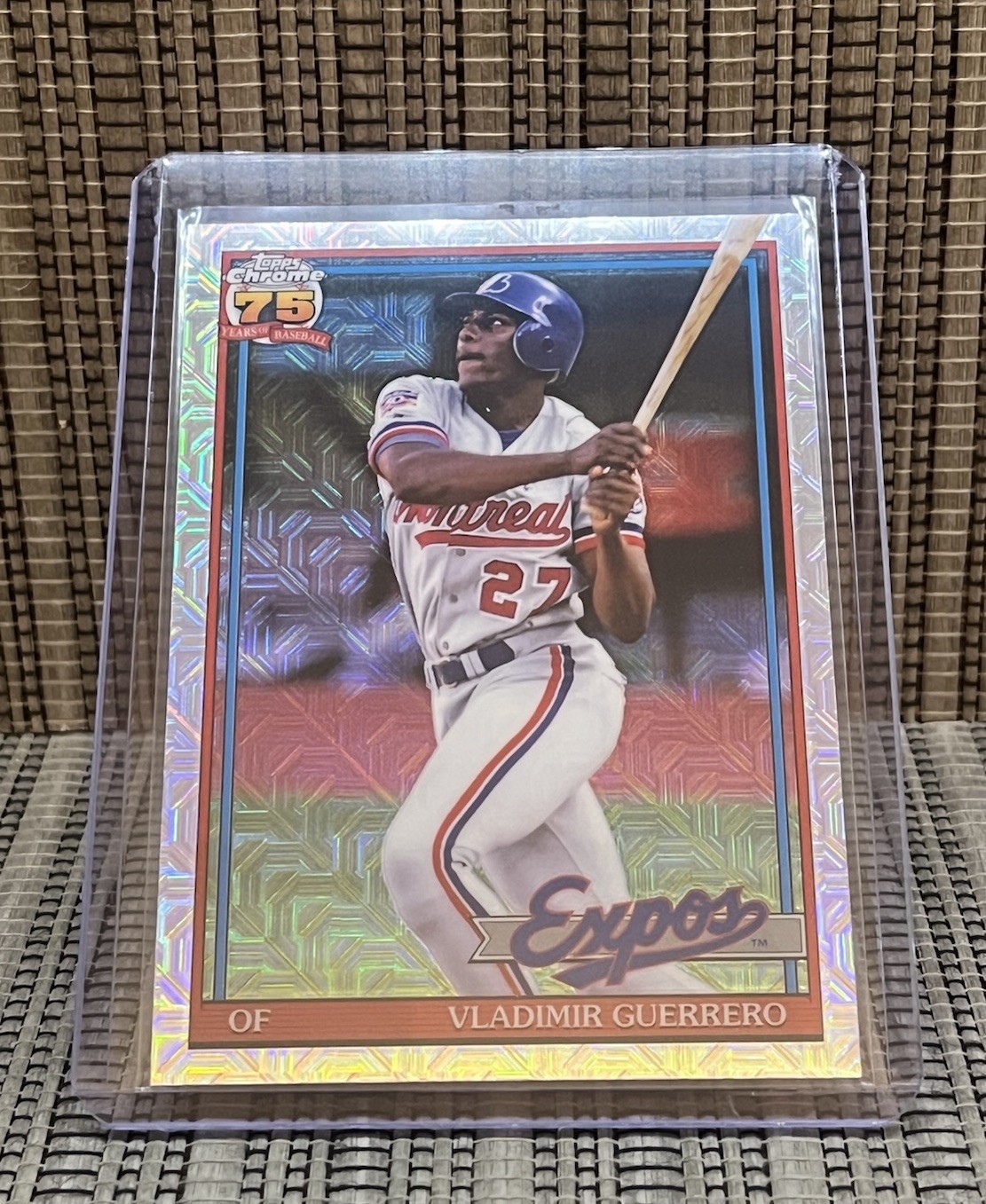 2026 Topps Series 1 75 Year Chrome Mojo Refractor 91C-9 Vladimir Guerrero Expos