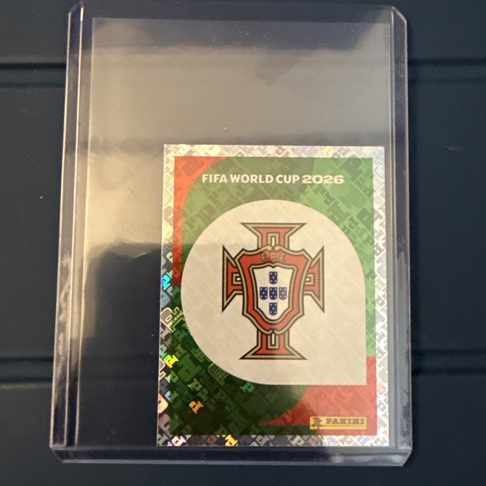2026 Panini FIFA World Cup Stickers – Portugal Team Logo Badge Foil #POR 1