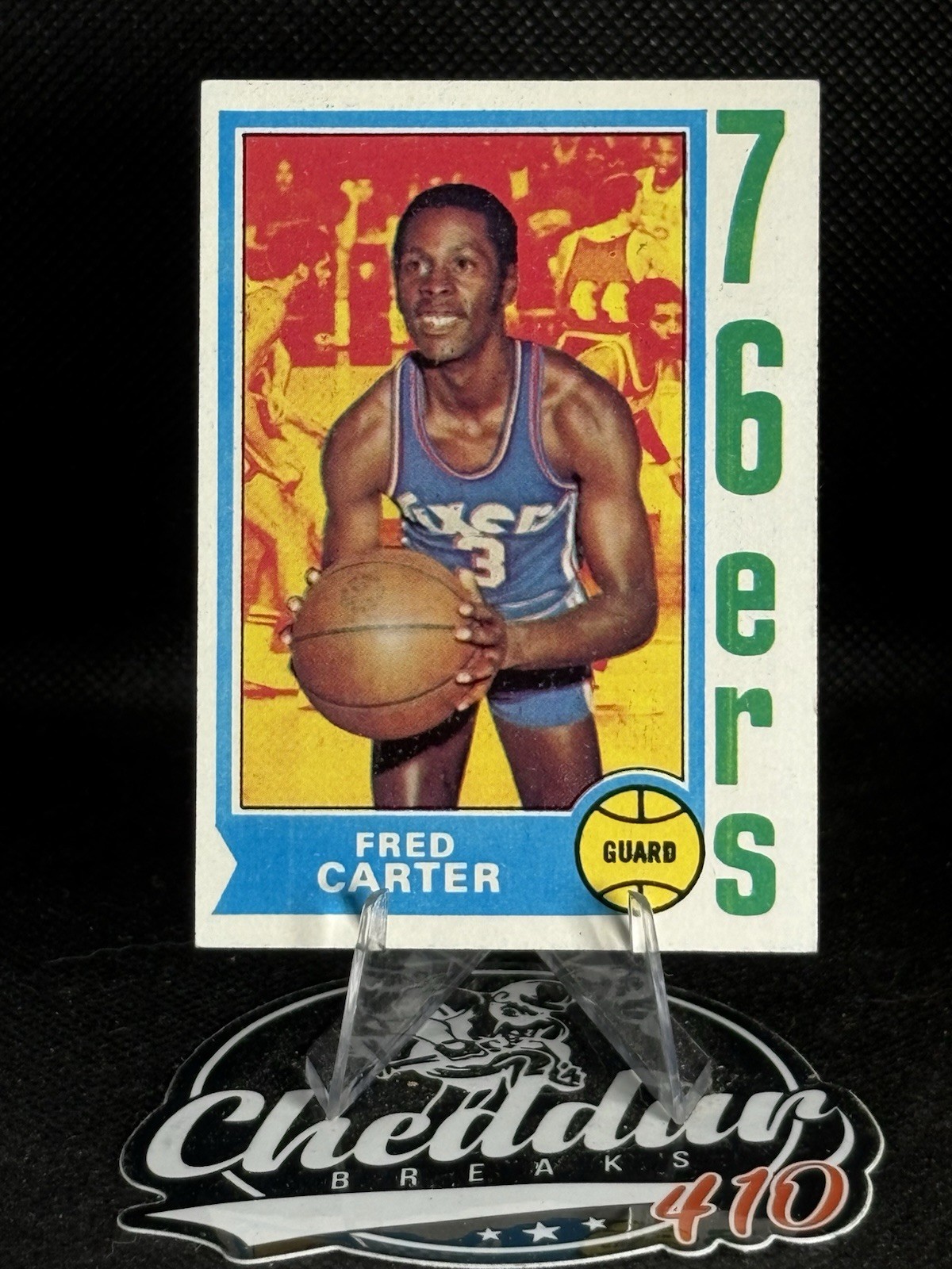 1974-75 TOPPS BASKETBALL FRED CARTER #75 76ERS EXMT