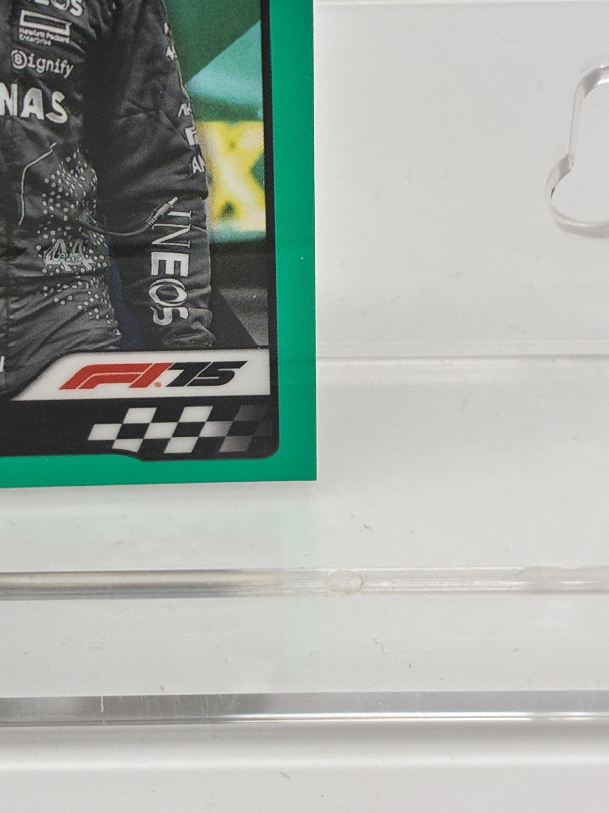 2025 Topps Chrome GP Driver of the Day Lewis Hamilton #135 Teal Refractor /299