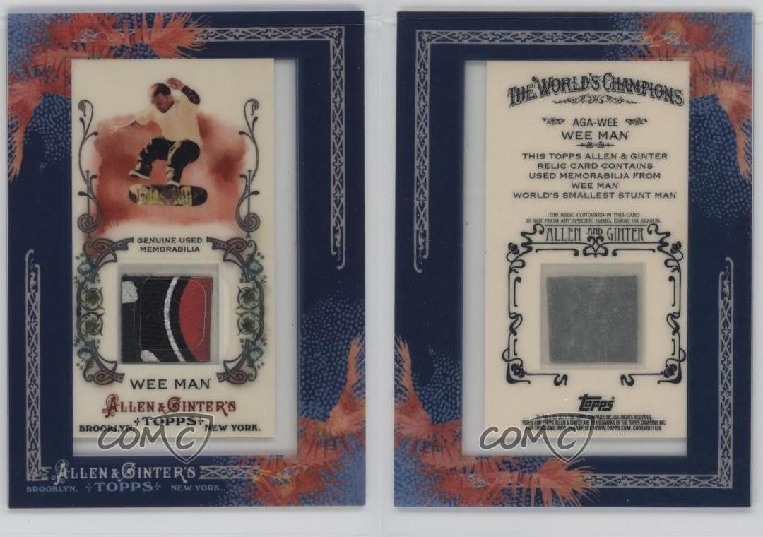 2011 Topps Allen & Ginter’s Framed Mini Relics Wee Man #AGA-WEE 04le