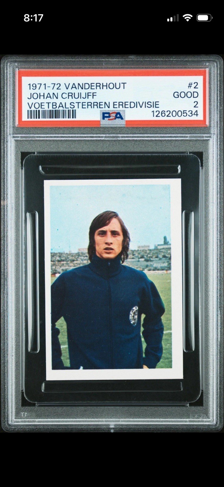 Johan Cruyff Cruijff 1971 Vanderhout #2 Voetbalsterren Eredivisie PSA 2