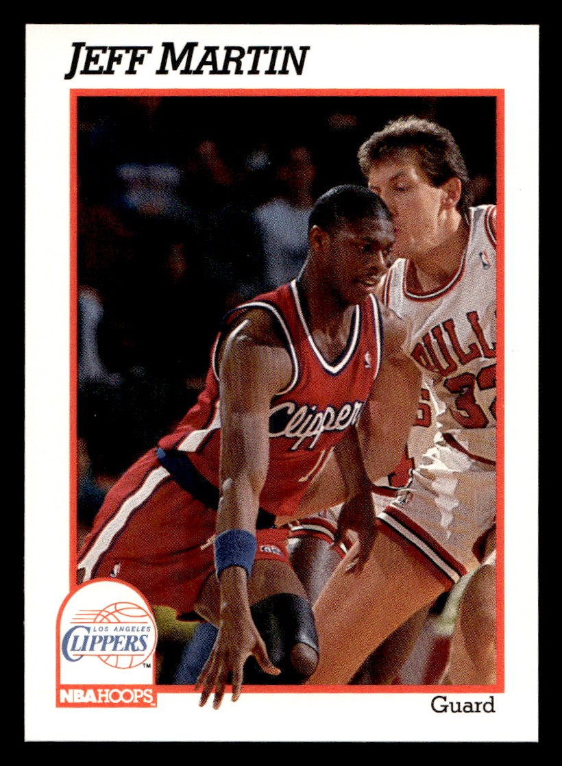 1991-92 NBA Hoops – Jeff Martin #95 Basketball Sports Card Raw Trading Card