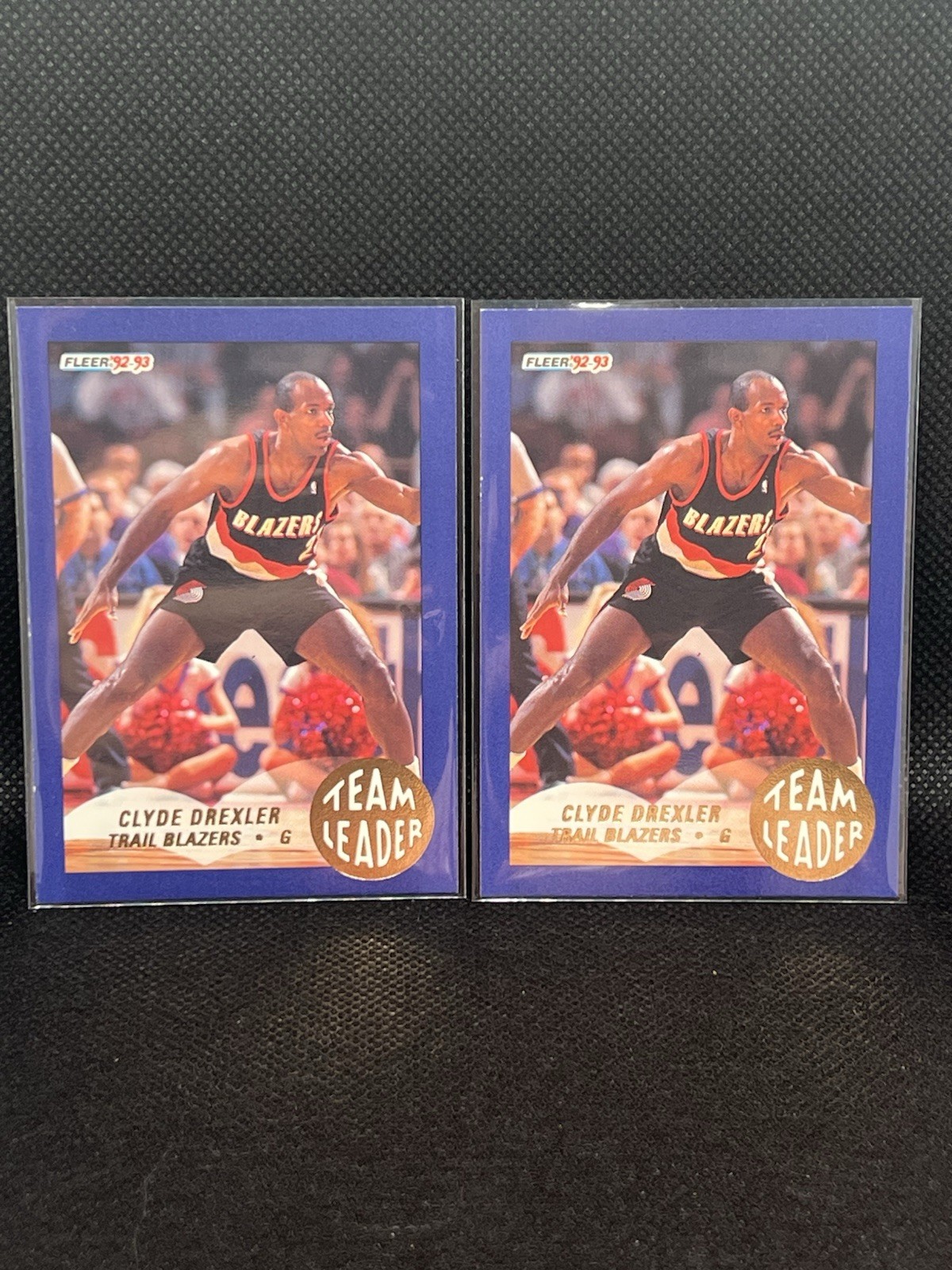 1992-93 Fleer Team Leaders Clyde Drexler #22 Portland Trail Blazers Card