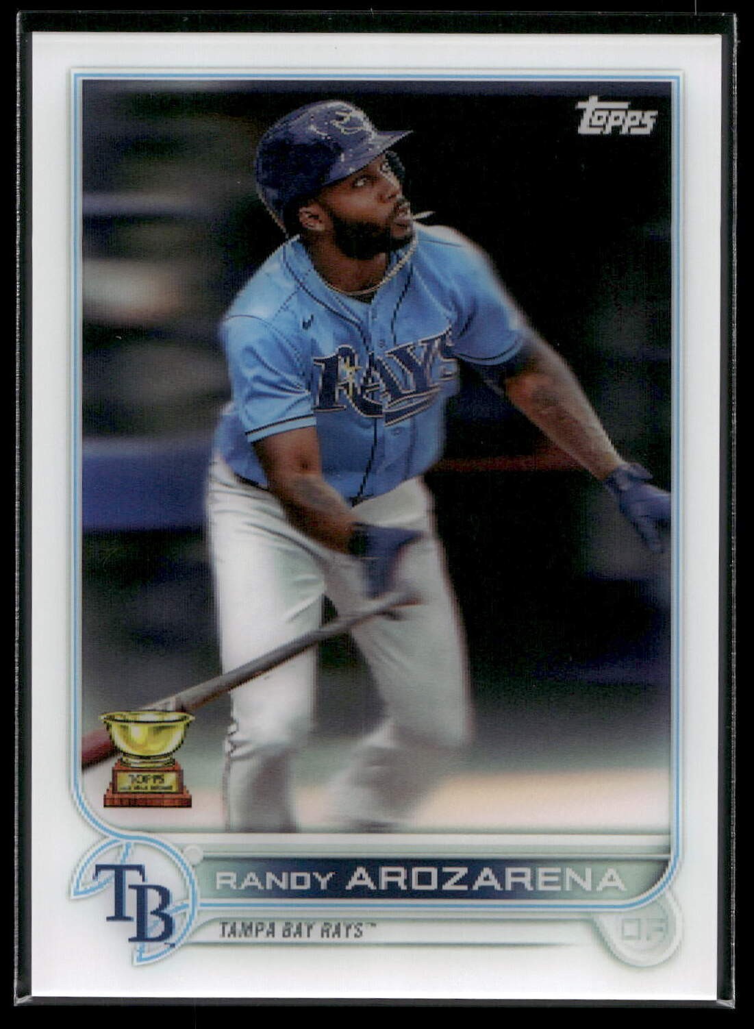 2022 Topps 3D Randy Arozarena GOLD ROOKIE CUP Tampa Bay Rays #196 🔥