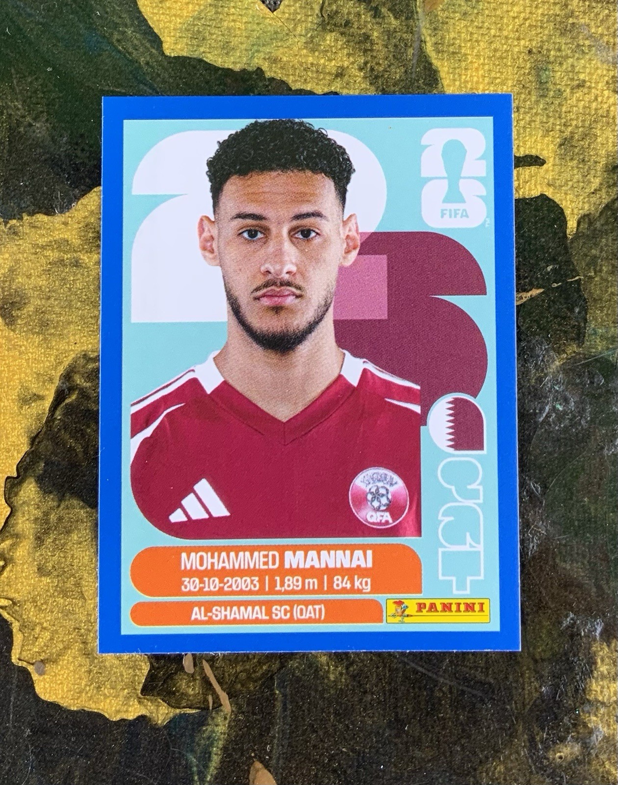Mohammed Mannai 2026 Panini FIFA World Cup Sticker #QAT 9 Qatar/Al-Shamal SC
