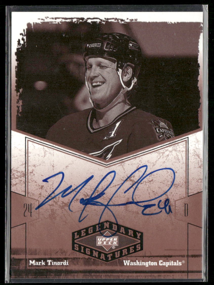 2004-05 UD Legendary Signatures Mark Tinordi Autographs #MT Washington Capitals