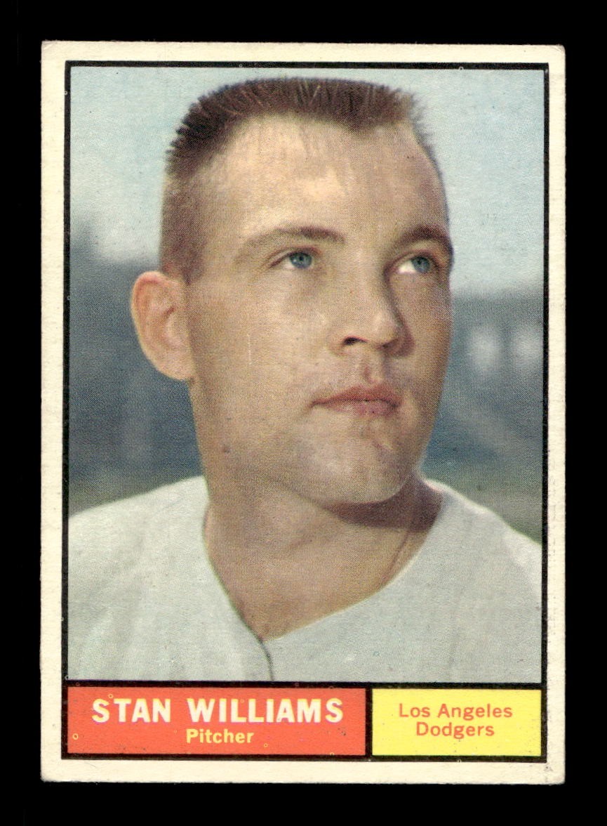 1961 Topps #190 Stan Williams Dodgers VG-EX+ *u9