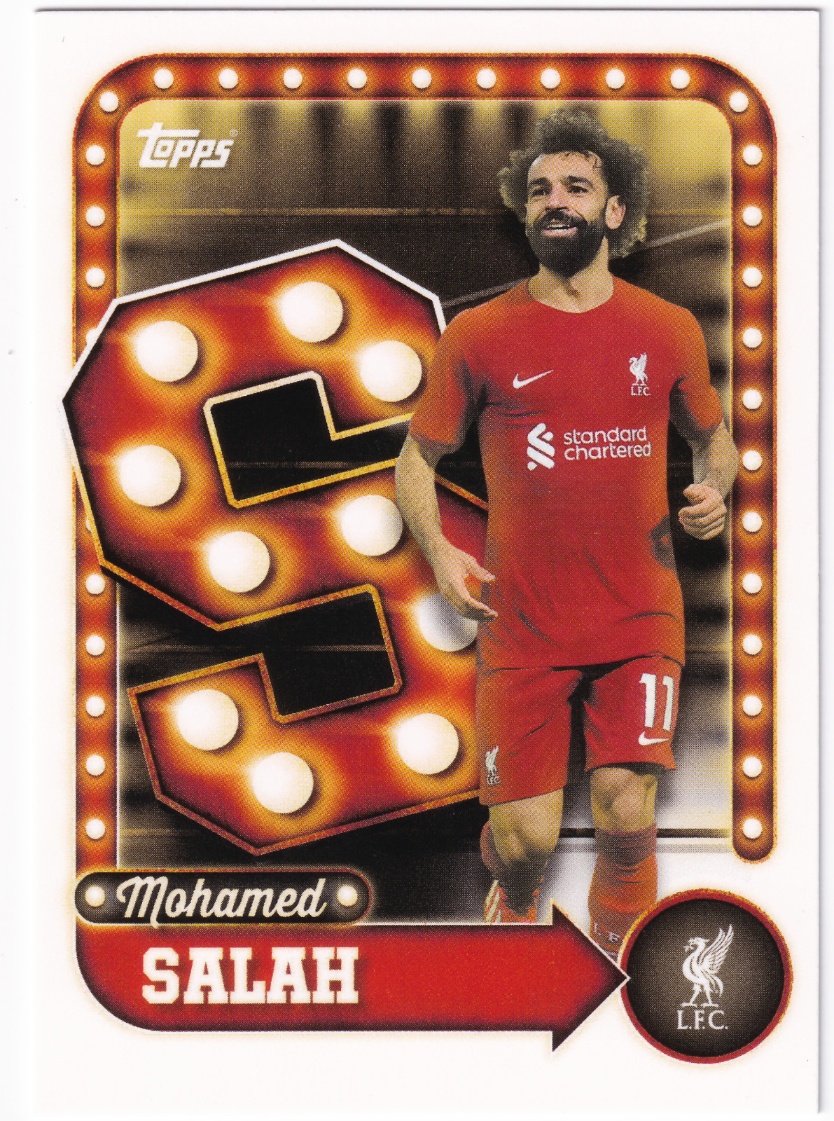 2025-26 Topps Liverpool FC Set Mohamed Salah 🇪🇬 #27 NAME IN LIGHTS