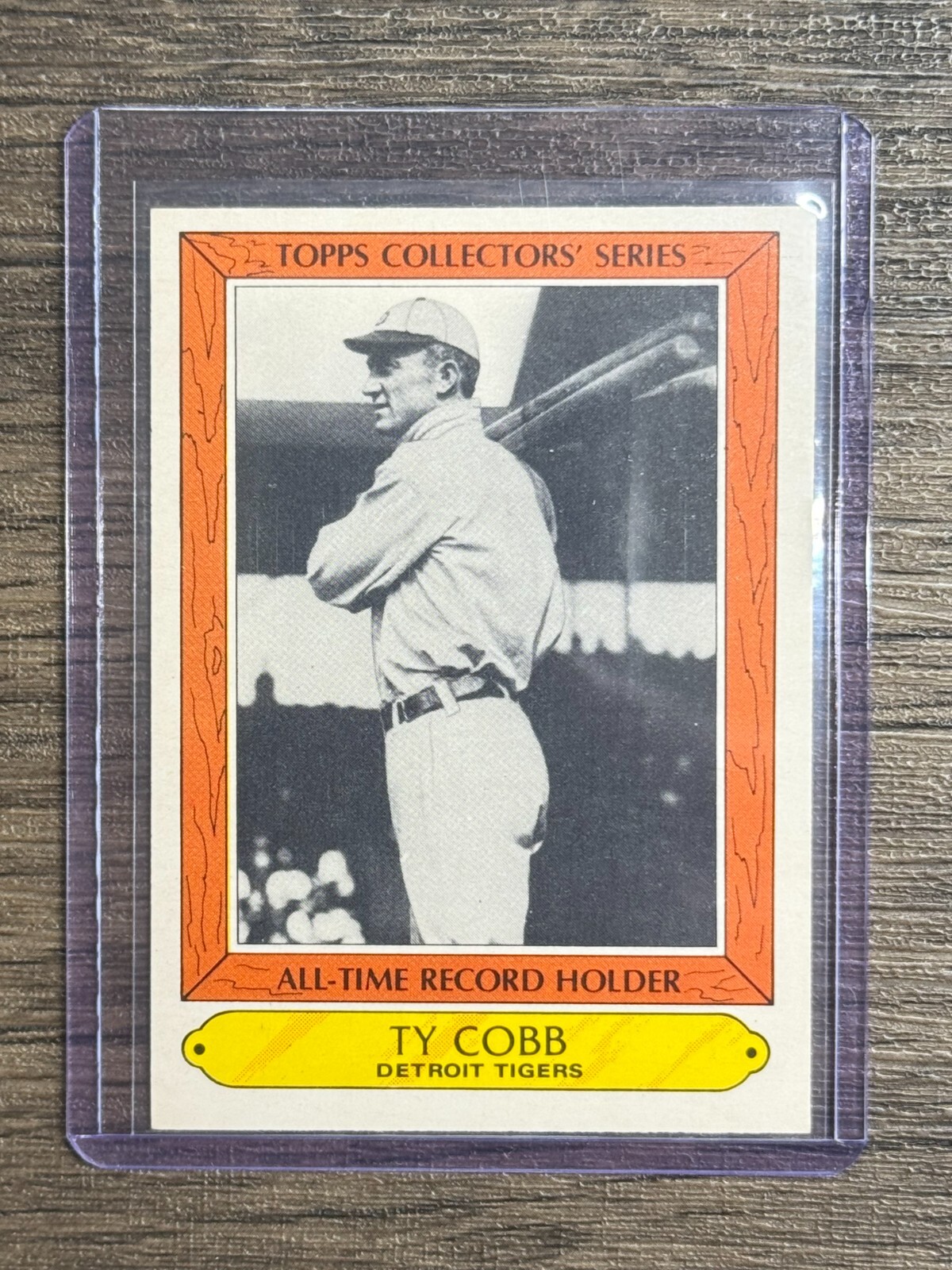 1985 Topps Woolworth’s All-Time Record Holders – Ty Cobb #8 Tigers