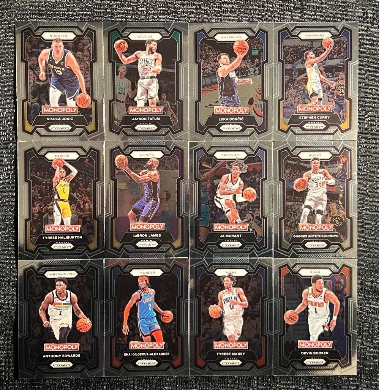 2023-24 NBA Panini Prizm Monopoly Base (PICK YOUR CARD) (No. 52-163)