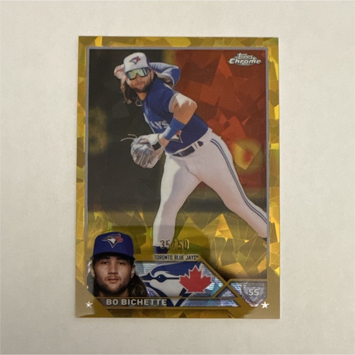 Topps 2023 Chrome Sapphire Bo Bichette Toronto Blue Jays #428 Gold /50