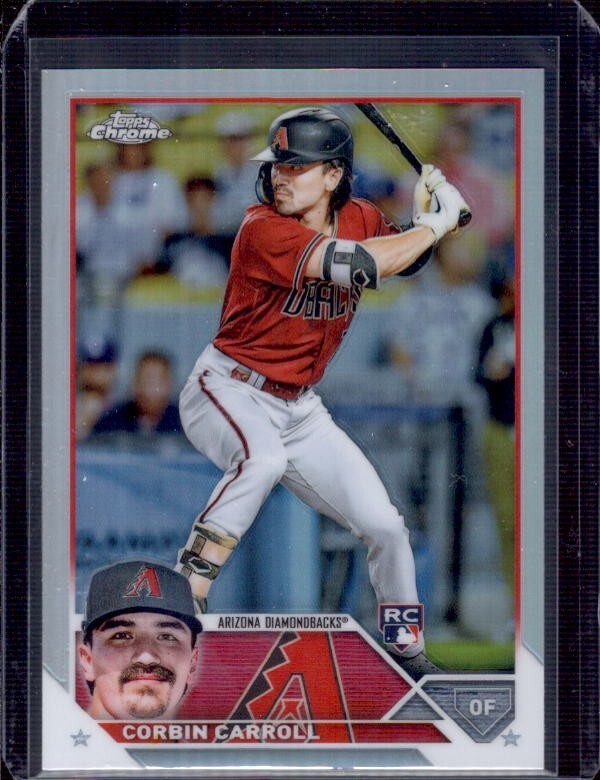 CORBIN CARROLL 2023 Topps Chrome #95 Refractor Rookie RC Qty
