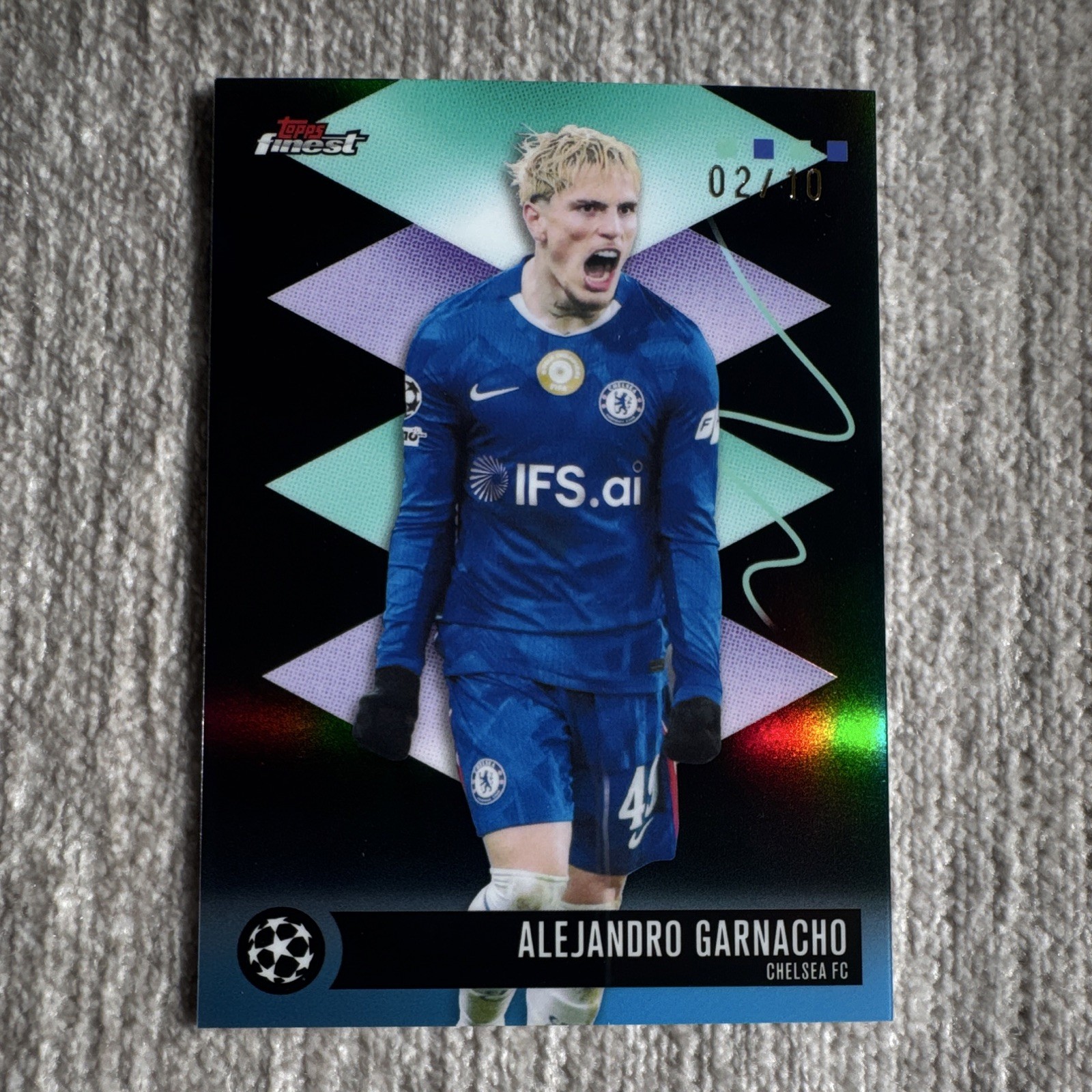 Topps UEFA Champions League 2026 Finest Alejandro Garnacho Chelsea FC #575 /10