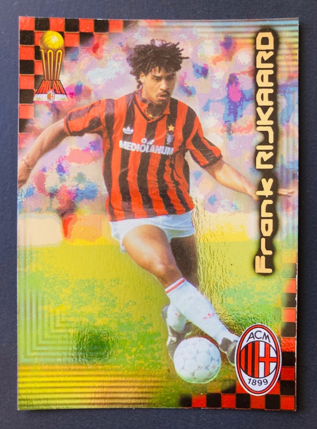 1999-00 Panini Calcio cards 2000 #M14 AC Milan I Grandi Frank Rijkaard foil card