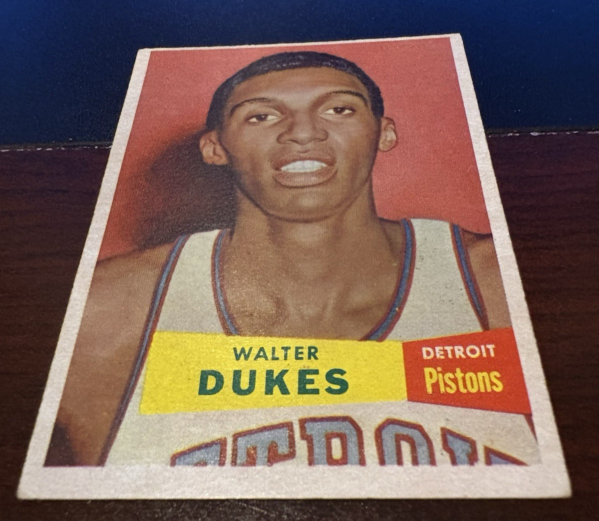 1957-58 Topps Set-Break # 30 Walter Dukes VG – card has crease see pictures.