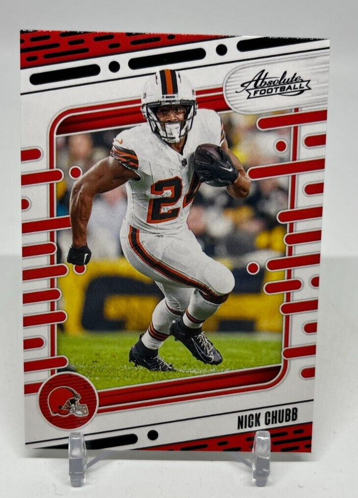 2024 Panini Absolute Nick Chubb #23 Black Foil