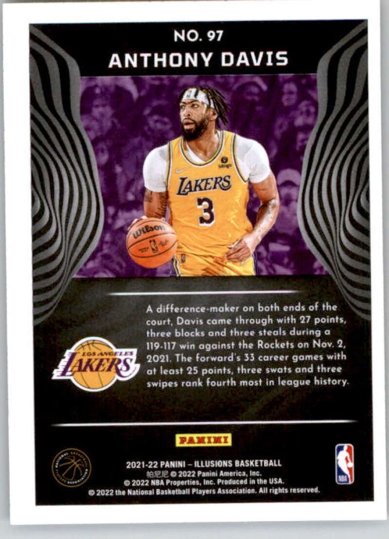 2021-22 PANINI ILLUSIONS #97 ANTHONY DAVIS LOS ANGELES LAKERS BASKETBALL