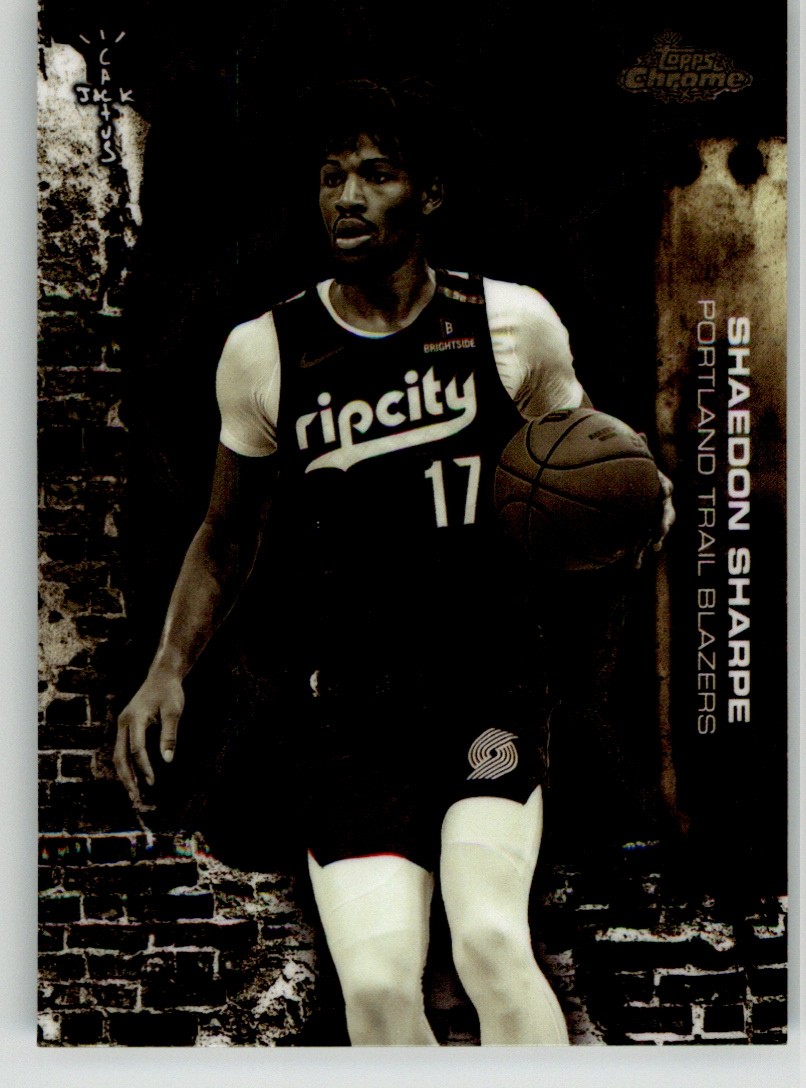 Shaedon Sharpe 2025-26 Topps Chrome Cactus Jack 39 Portland Trail Blazers