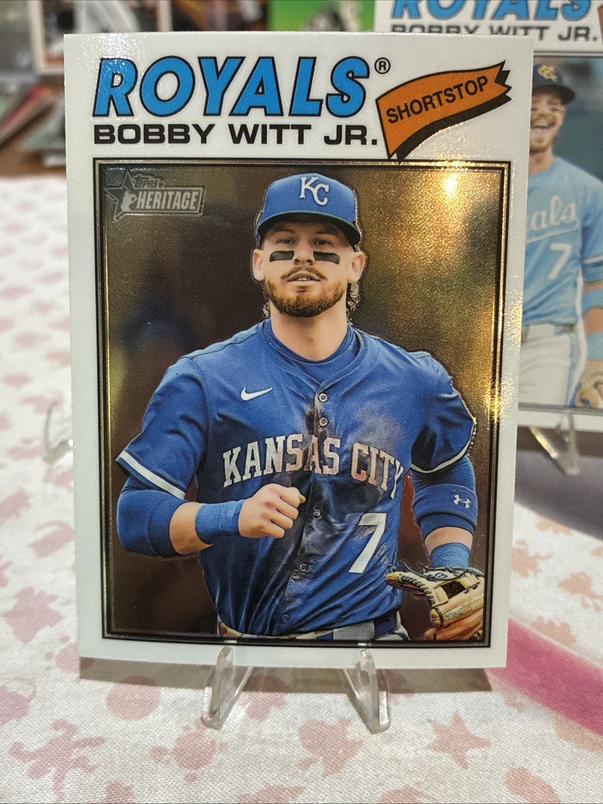 Bobby Witt Jr. 2026 Topps Heritage Image Variation SSP #160 KC Royals +2 Chrome