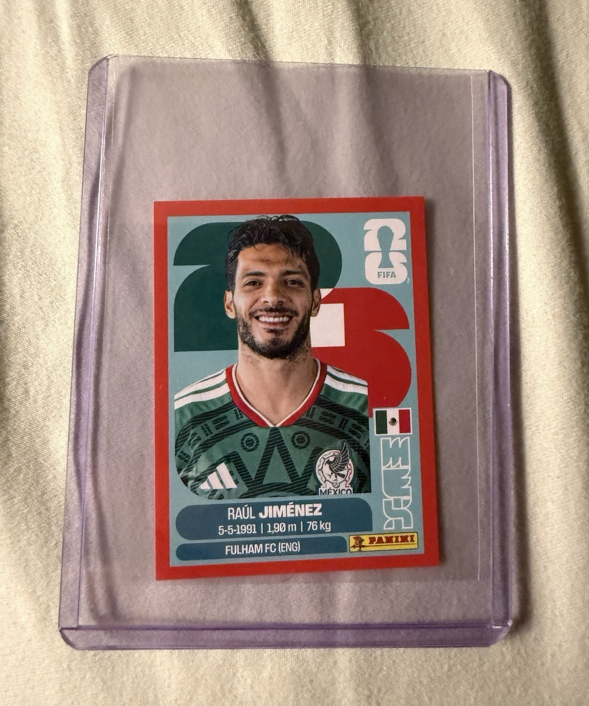 Panini FIFA World Cup 2026 Sticker Red Parallel Raul Jimenez
