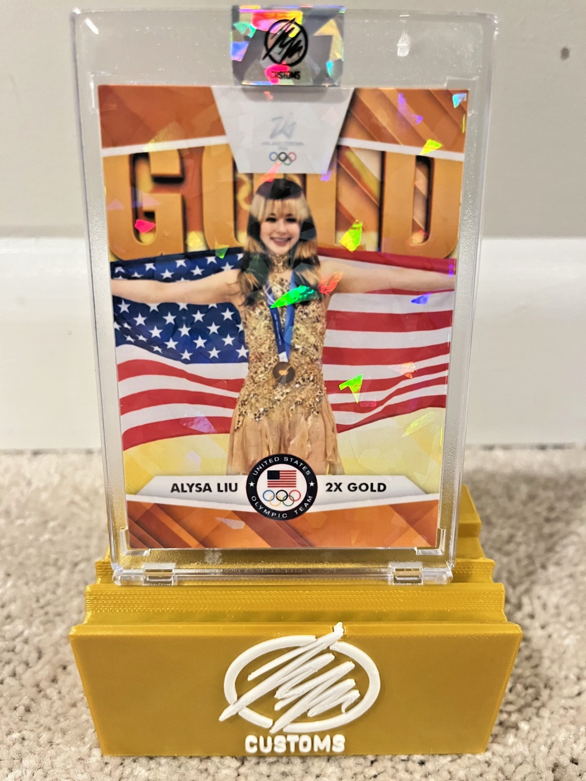 Alysa Liu Gold Medal 2026 “Olympic Series” Art Card from Nicholas Mattiuzzo