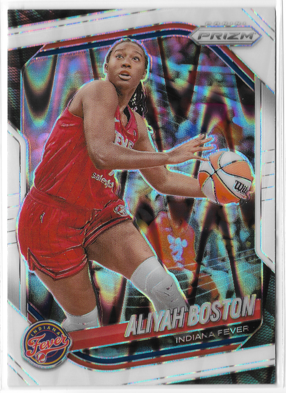 2025 Prizm WNBA White Seismic #75 Aliyah Boston Indiana Fever South Carolina