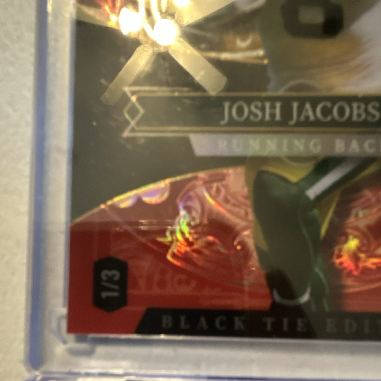 Wild Card Black Tie Edition Josh Jacobs Green Bay Packers SPK-33N 1/3