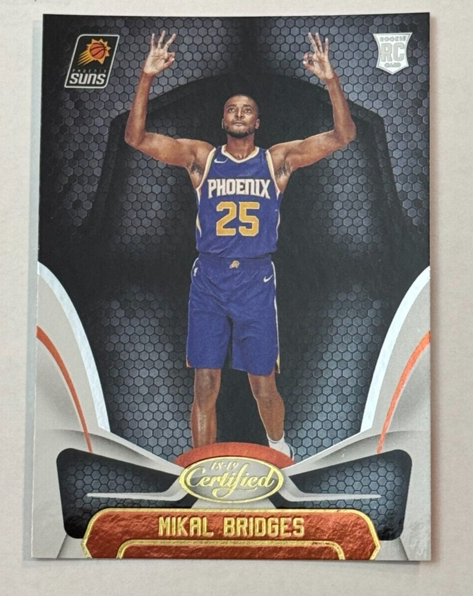 2018-19 Panini Certified Rookie Card #160 Mikal Bridges Phoenix Suns