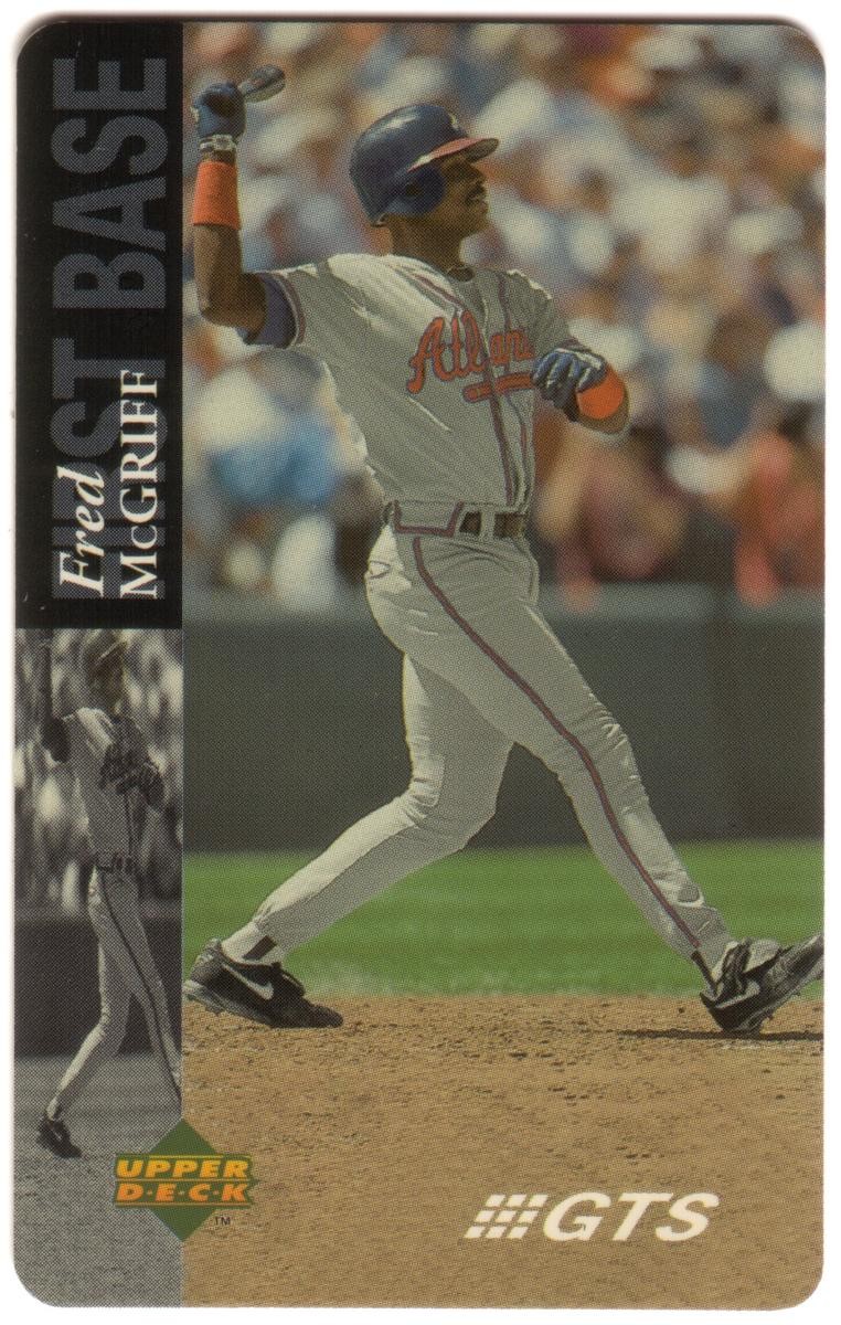 15m Major League Baseball Upper Deck First Base Fred McGriff SEALED! Phone Card