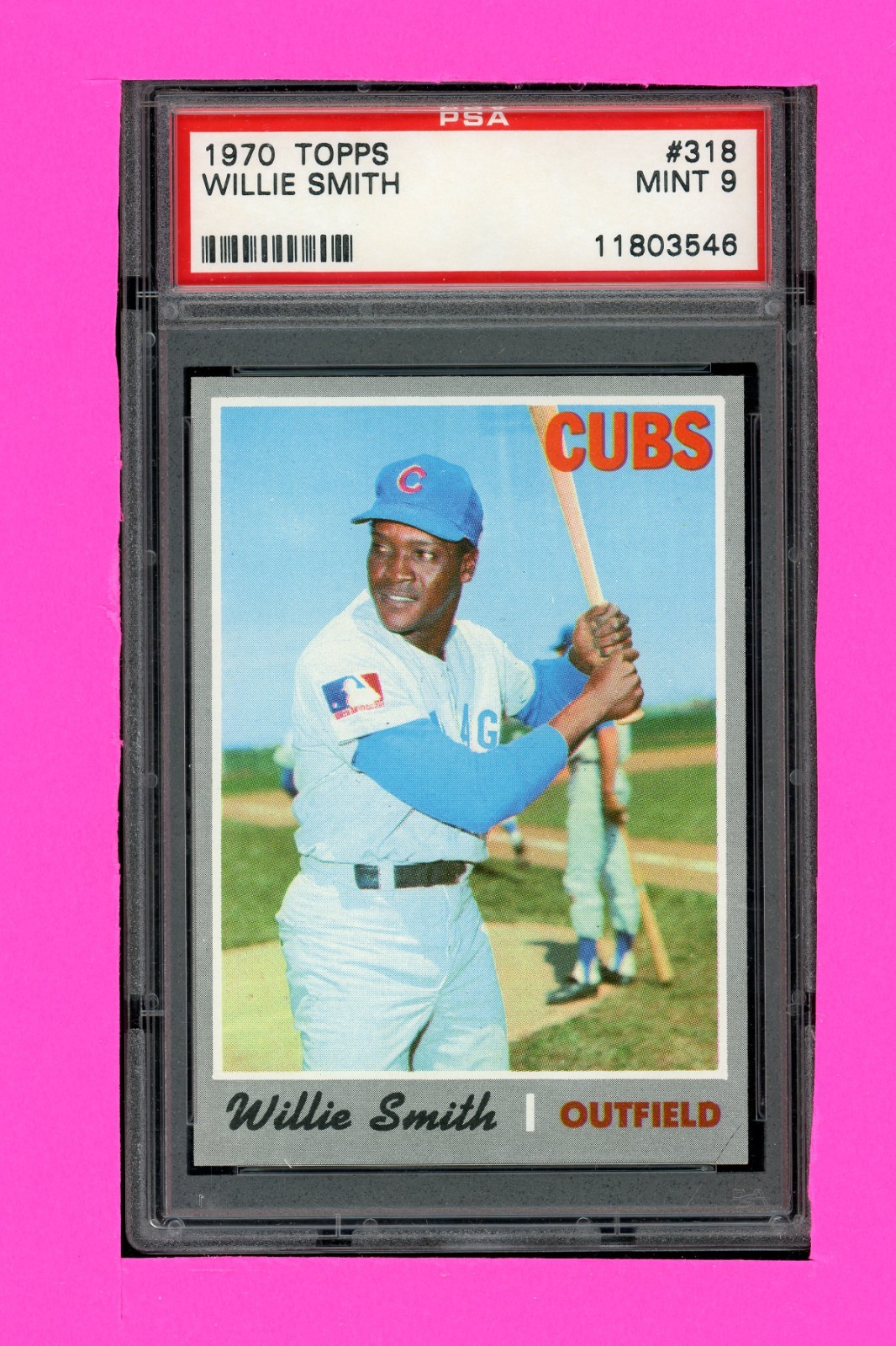 1970 TOPPS #318 WILLIE SMITH PSA 9