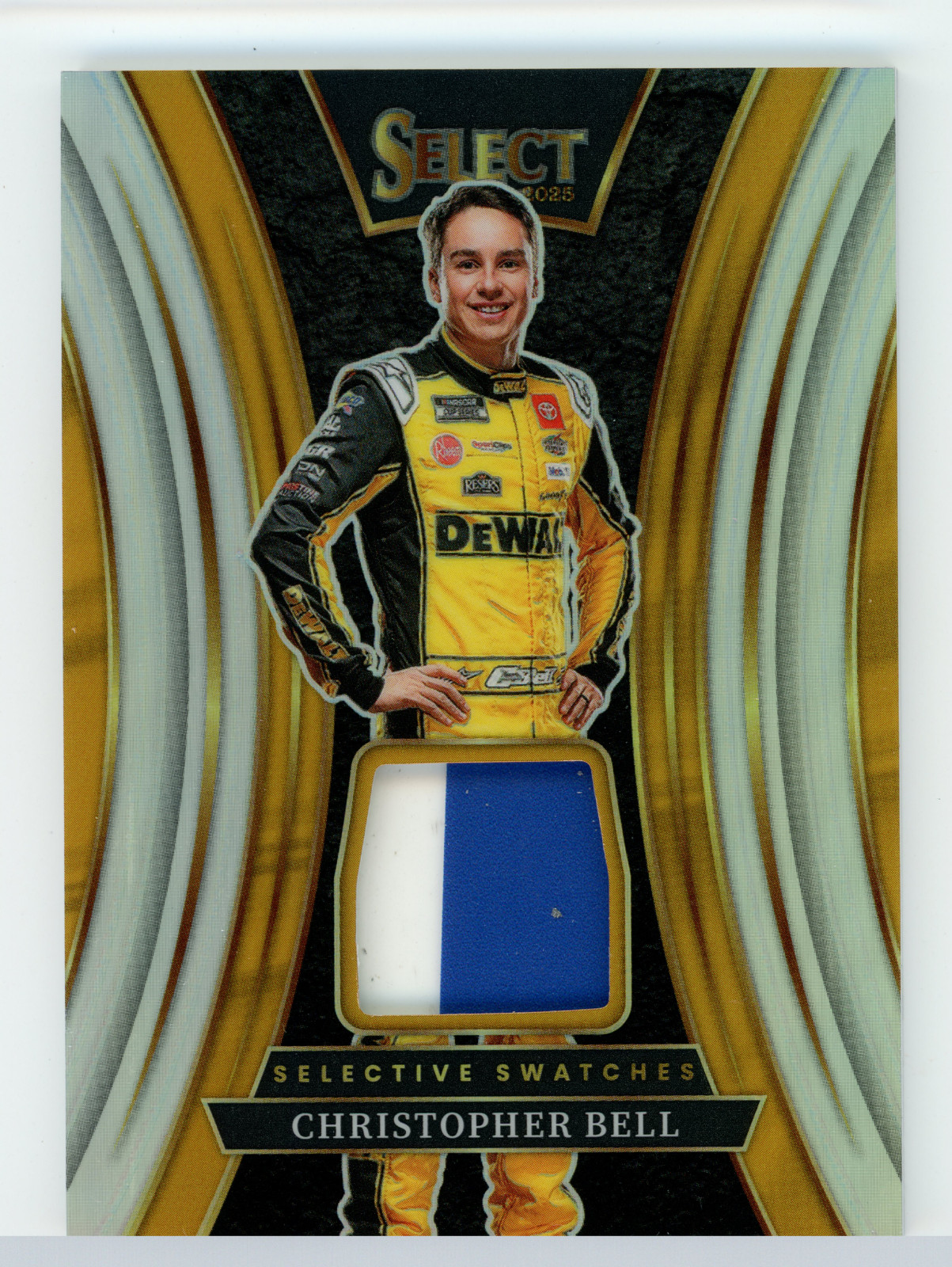 2025 Select Race Worn Material Christopher Bell Silver No. SS-CBL