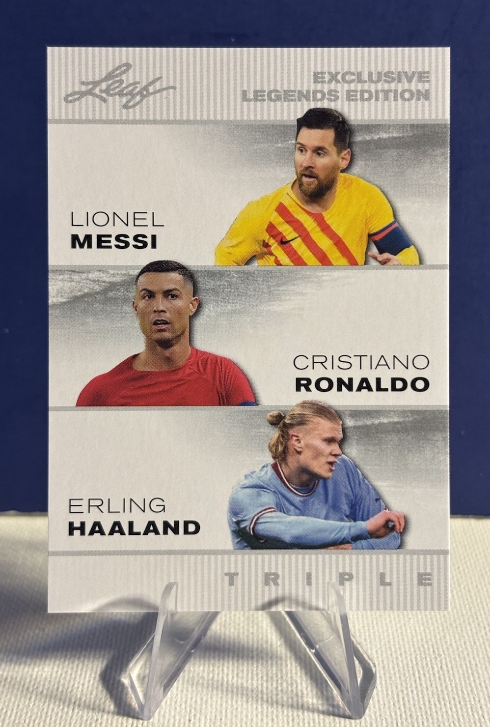 Erling Haaland United Kingdom 2024 “Special Release” Triple Edition Soccer Card!