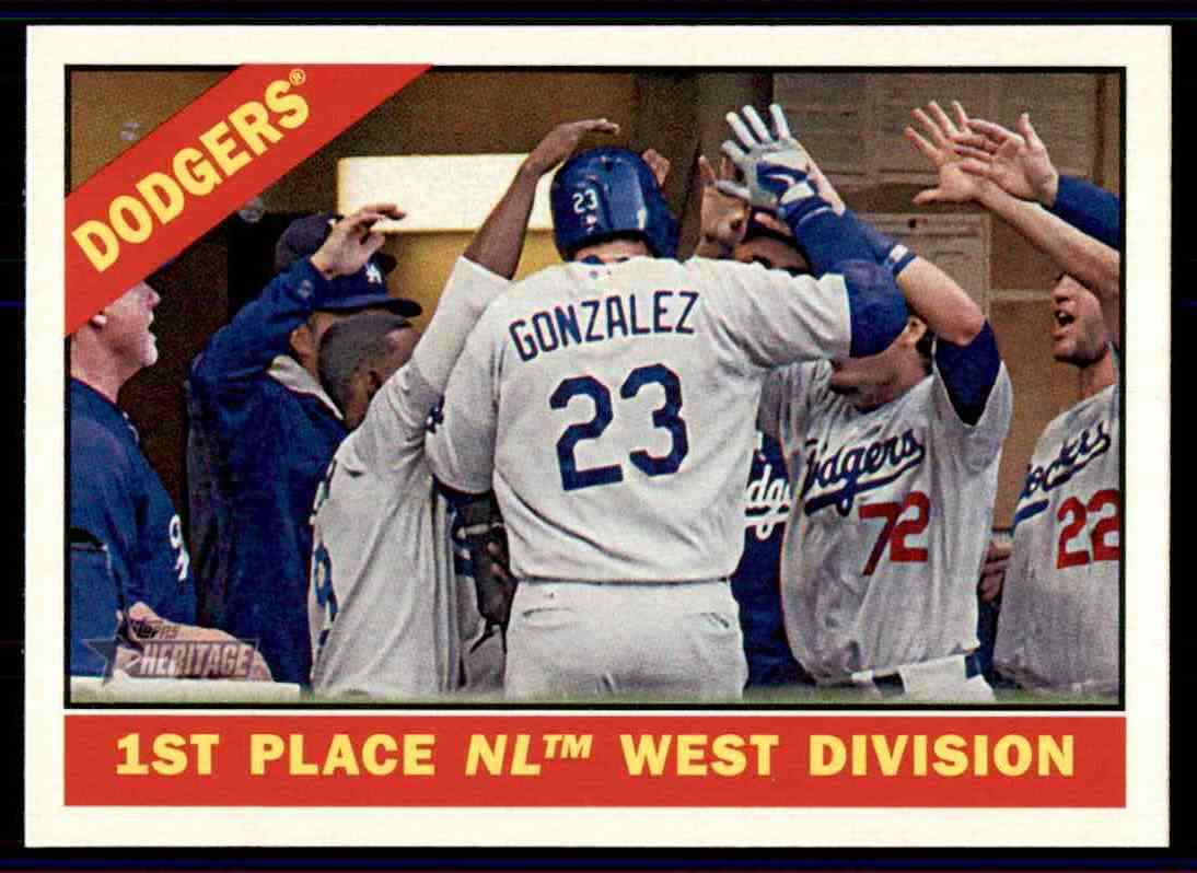 2015 Topps Heritage Team Card #238 Los Angeles Dodgers