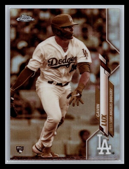 2020 Topps Chrome #148 Gavin Lux Sepia Refractor