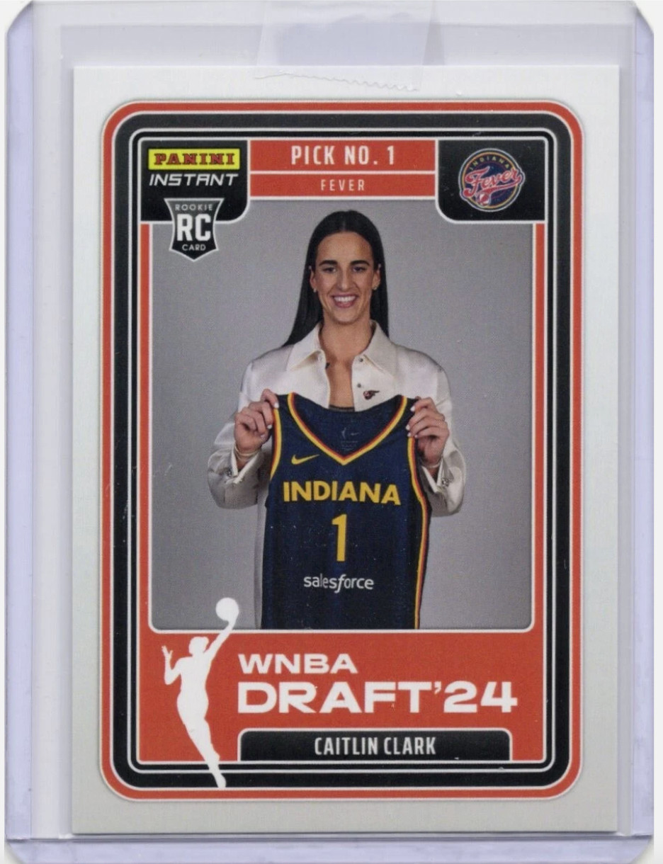 2024 Panini Instant WNBA Draft #1 Pick Caitlin Clark DN-1 Fever Rookie RC Card