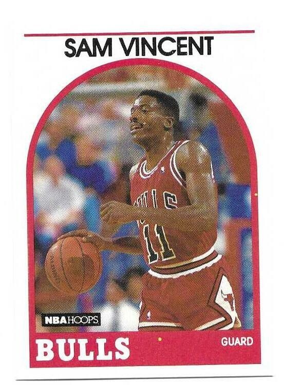 SAM VINCENT 1989-90 HOOPS SP ROOKIE CARD NEAR MINT+ CONDITION