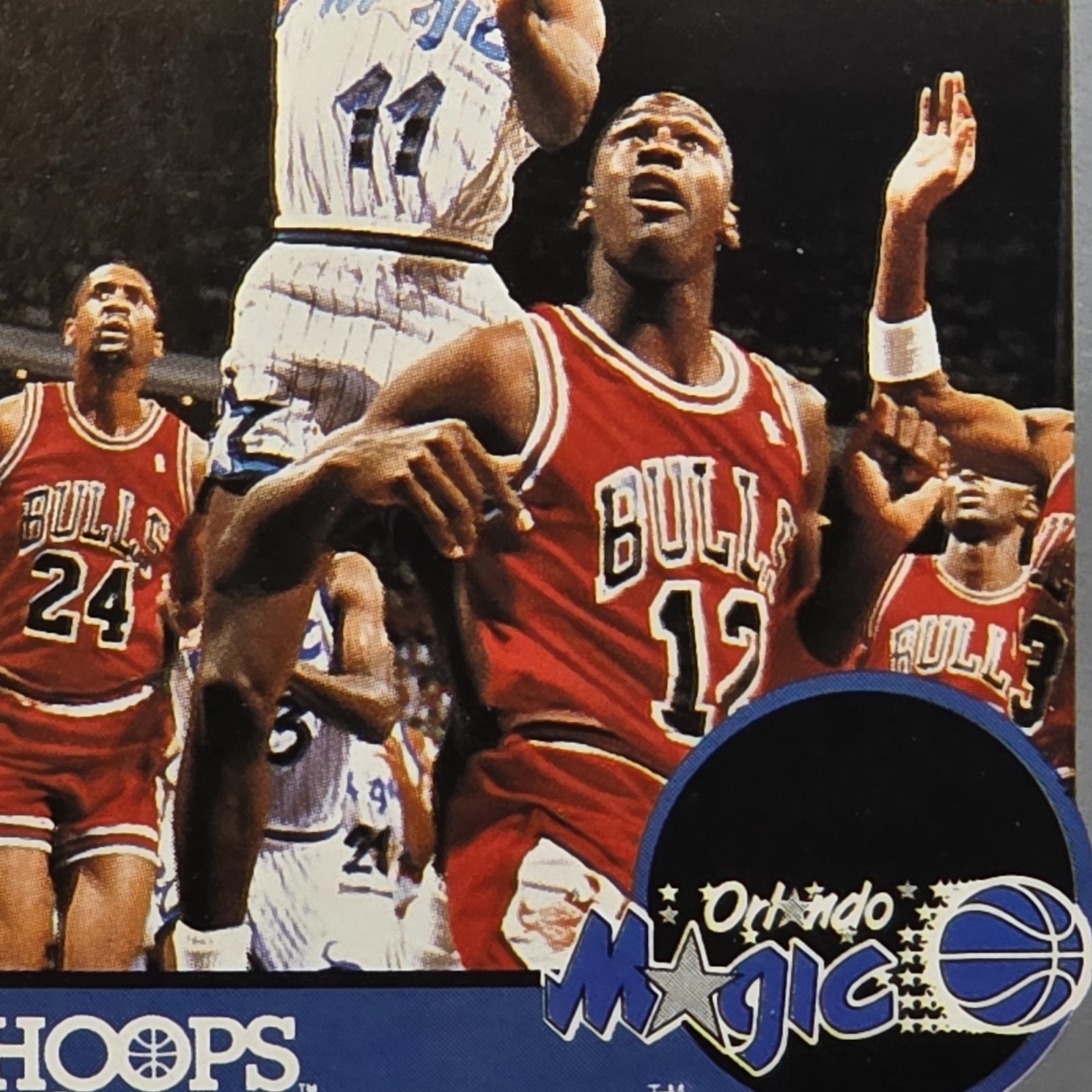 NBA Hoops 1990-91 Sam Vincent/Michael Jordan #223 – Jordan Wearing #12 Jersey