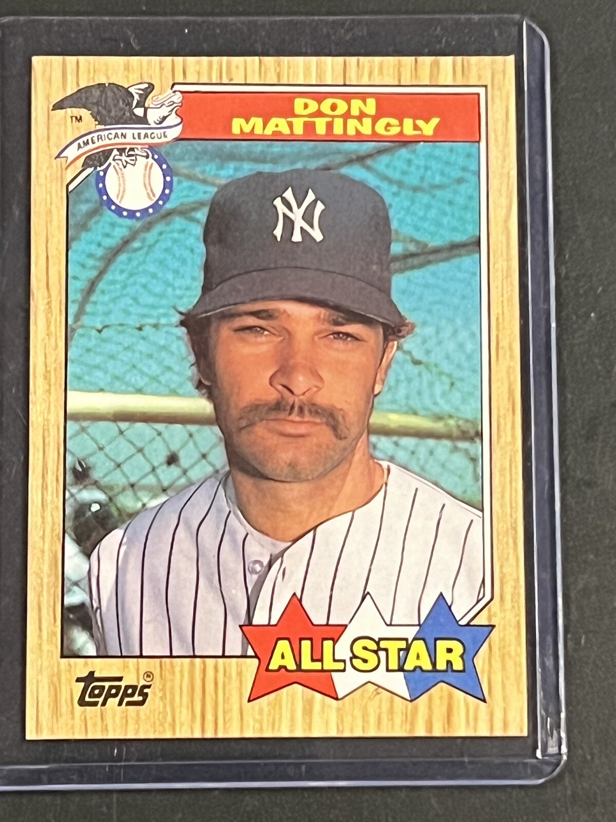 1987 Topps – Don Mattingly All Star #606-Yankees-MINT! (new box)-Double Mustache