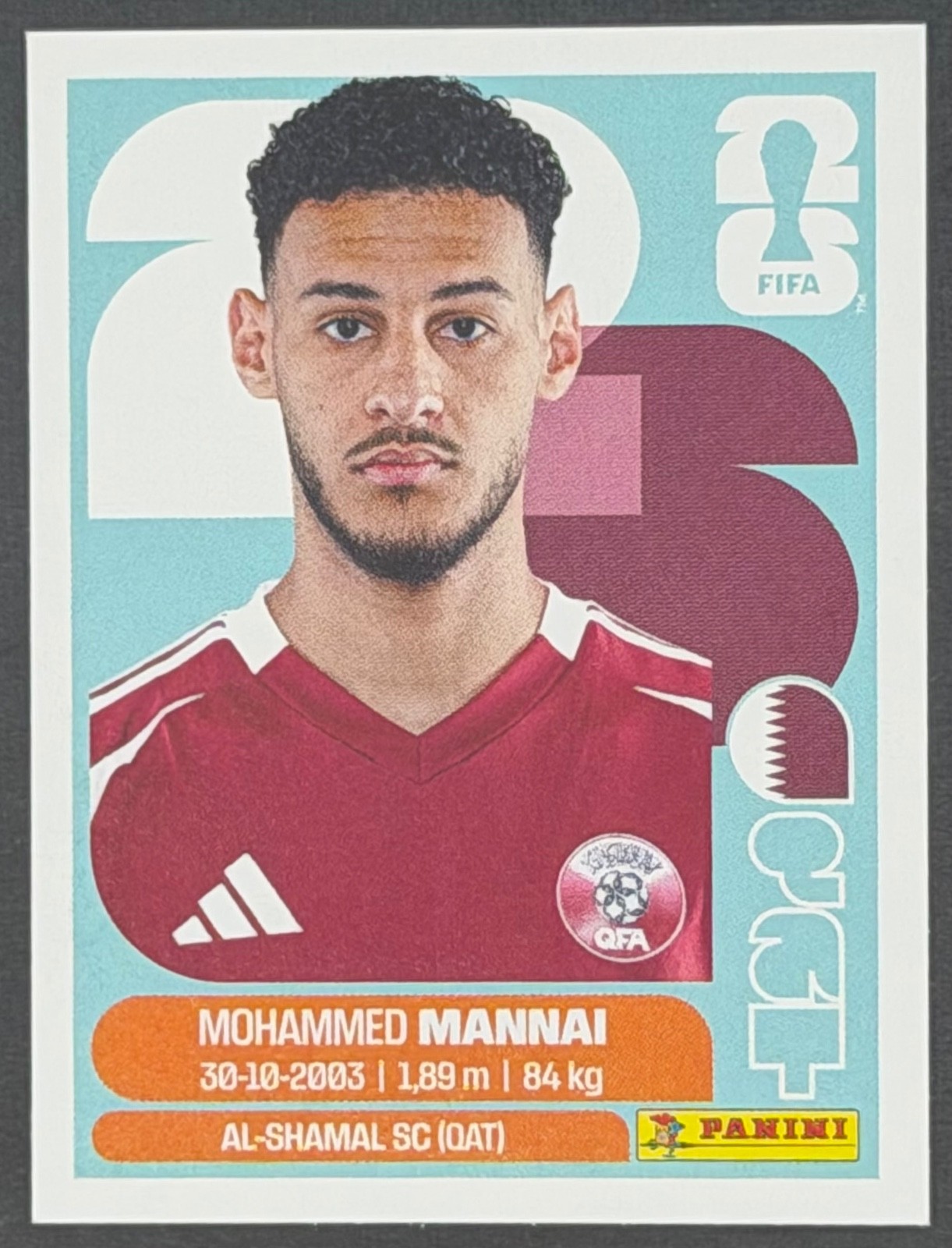 Panini FIFA World Cup 2026 Sticker QAT9 Mohamed Al-Mannai – Qatar